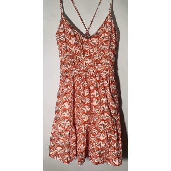 Anthropologie XXS Super Mini Dress Womens Sleeveless Lined Beach Shell Pockets - Picture 9 of 10